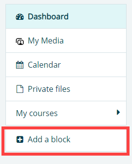 Add a block link