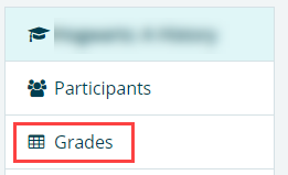 select grades from the navigation drawer 