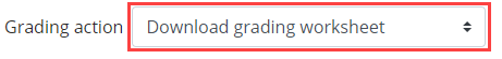 Select download grading worksheet.